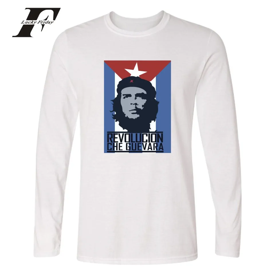 Модная забавная футболка LUCKYFRIDAYF Che Guevara с принтом женские и мужские футболки