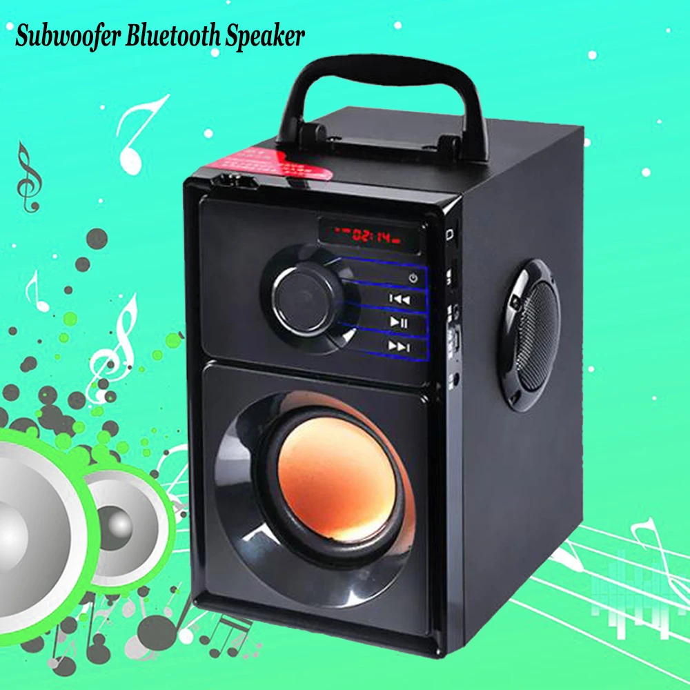 Стерео Деревянный сабвуфер Bluetooth динамик FM радио портативный динамик s Mp3 Воспроизведение супер бас Громкая Колонка для компьютера