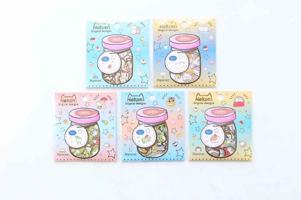 Domikee японские милые kawaii золотые фольгированные Мультяшные школьные наклейки для дневника планировщика канцелярские принадлежности, Конфеты DIY наклейки для телефона/фото