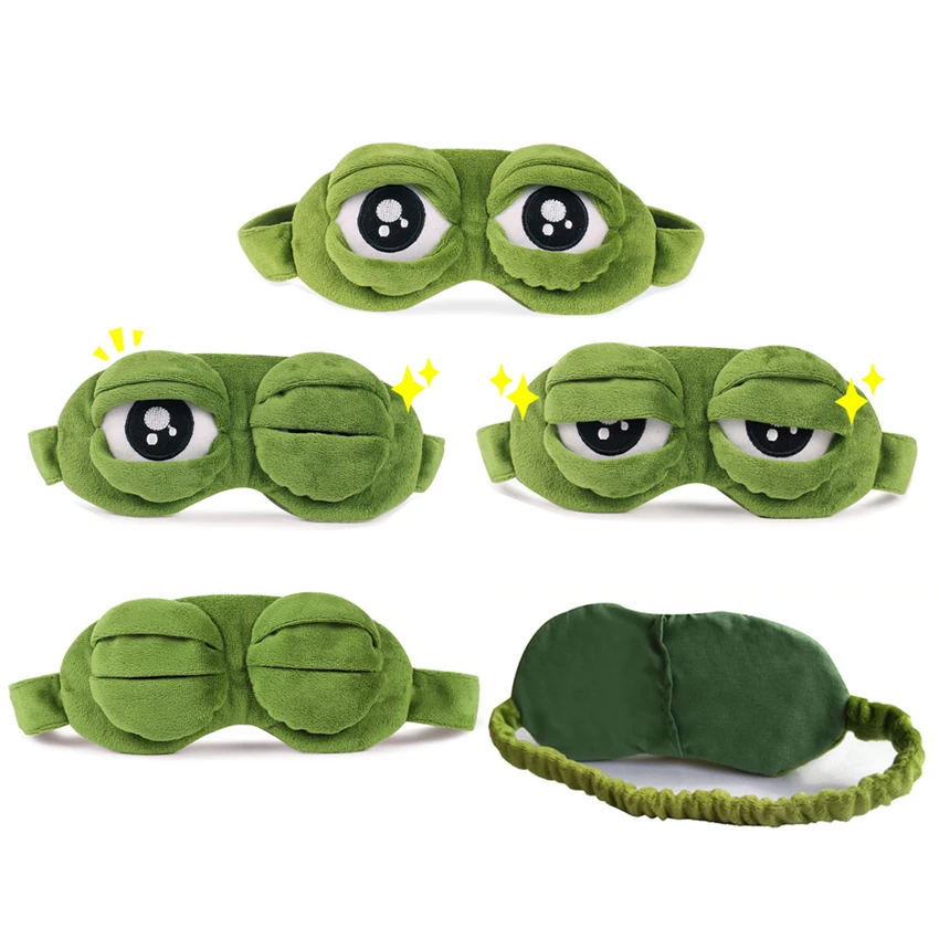 Kawaii Радужный Единорог и грустная маска лягушки повязка на голову плюшевые