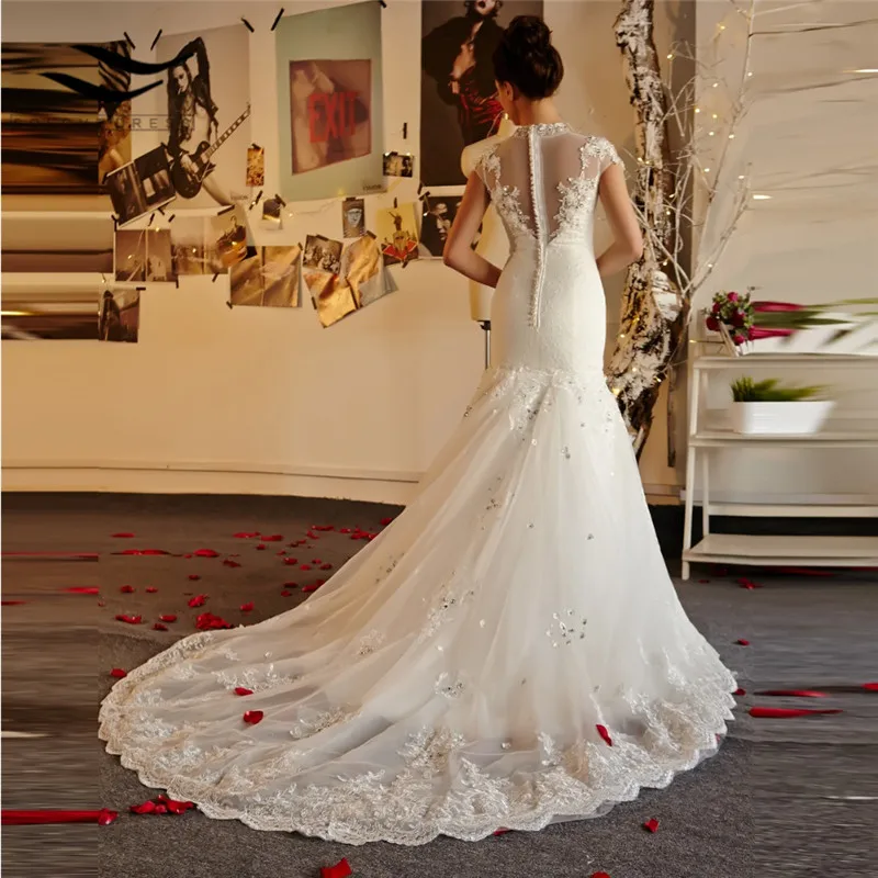 Роскошное Новое Стильное пикантное прозрачное кружевное свадебное