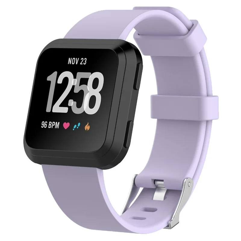 Для Fitbit Versa Lite Смарт часы замена Силиконовой Резины TPE Ремешок Браслет пояс