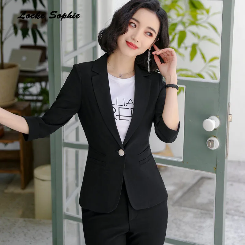 1pcs Women's Plus size Slim fit Blazers coats 2020 Winter Fashion cotton blend Small Suits jackets ladies Skinny | Женская одежда