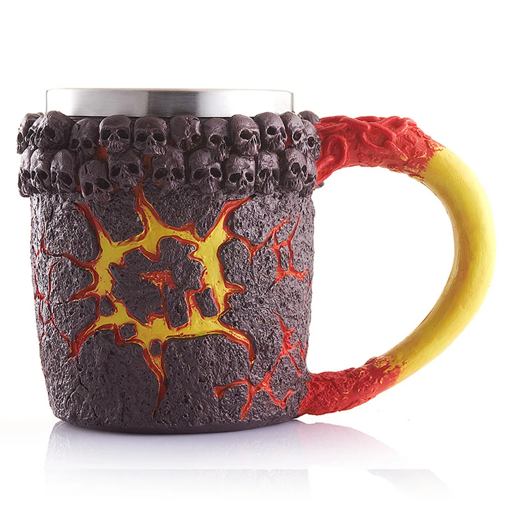 3D индивидуальность Хэллоуин Монстр нержавеющая сталь кофейная кружка Смола