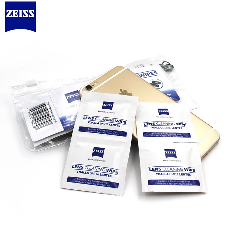 Предварительно увлажненные салфетки для чистки линз Zeiss очков солнцезащитных