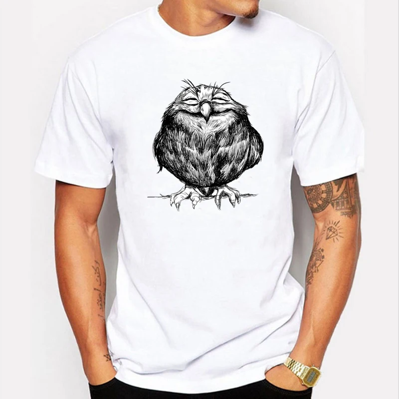 Новинка 2017 модная футболка с принтом слона Мужская забавным животным дизайном