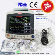 CMS6000C монитор пациента в отделении интенсивной терапии/ЭКГ/NIBP, SPO2, PR, соответственно, температура, 6-параметры, CONTEC