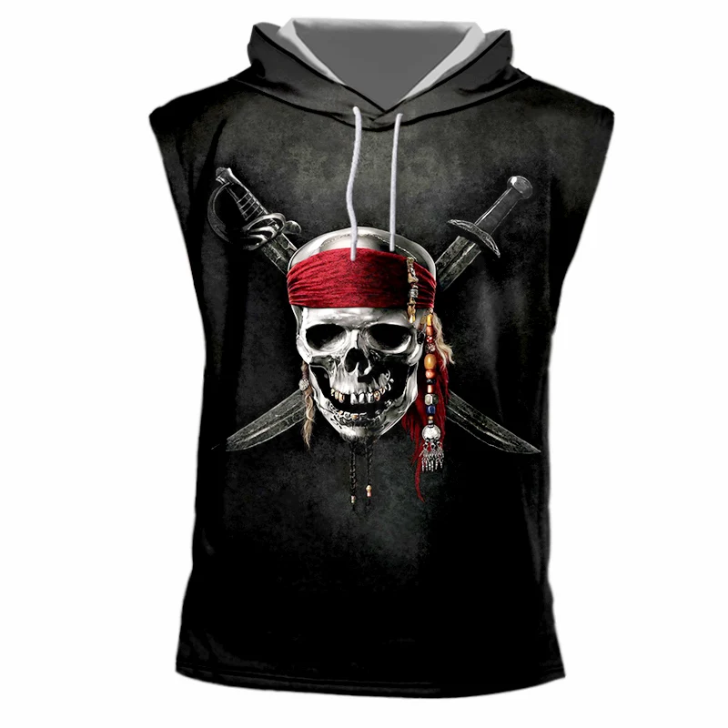 Женский/мужской жилет с капюшоном OGKB 3d-майка и принтом ножа пуловеры без рукавов