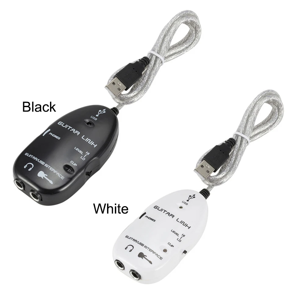 Кабель-адаптер для подключения гитар к USB интерфейсу аудиоразъем ПК/компьютера