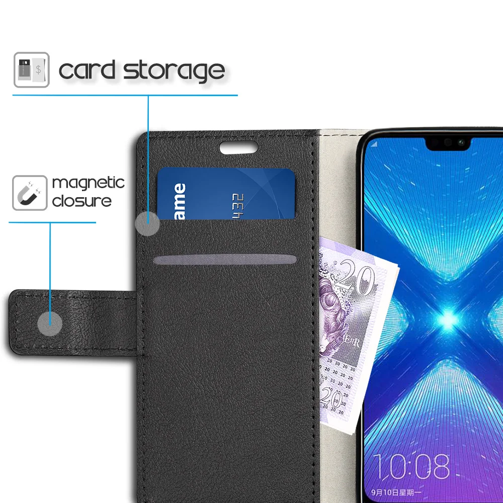 Sleo для huawei Y9 2019 чехол Чехол кошелек с подставкой из искусственной кожи откидной