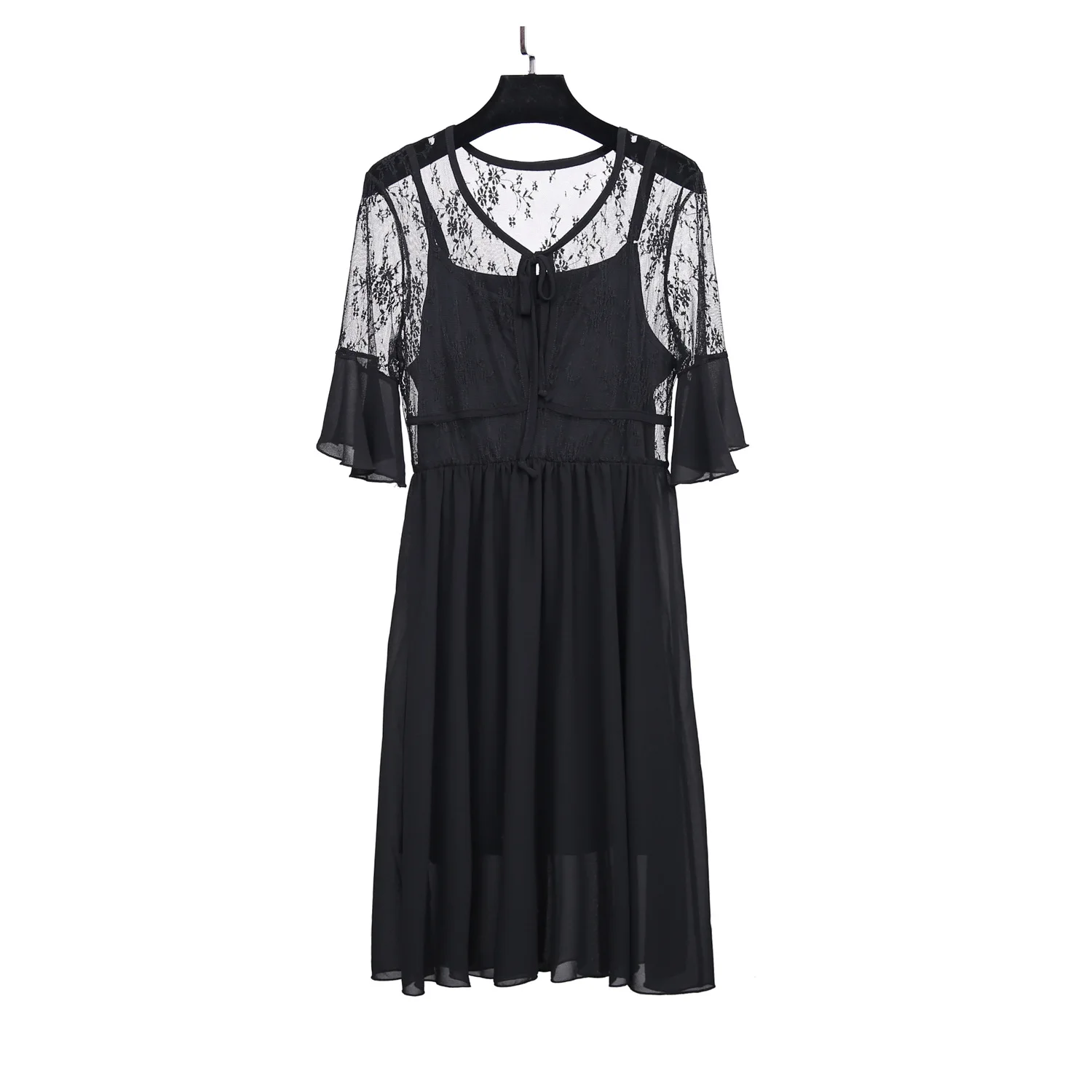 Женское сексуальное прозрачное Сетчатое платье с цветочной вышивкой Платье на