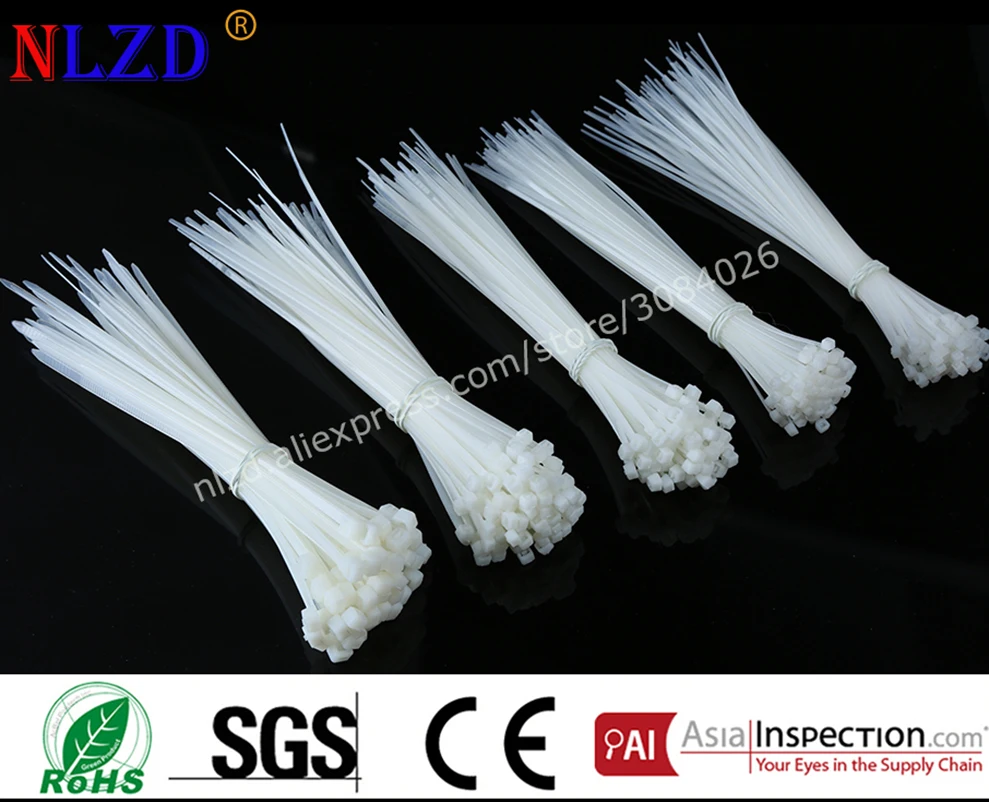 8 дюймовые нейлоновые кабельные стяжки 100 шт./упак. горячая Распродажа