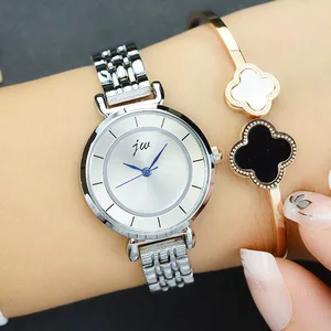 Часы Jw женские кварцевые с браслетом из нержавеющей стали, люксовые брендовые Простые Модные Наручные, 2018