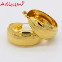 adixyn big circle india gold hoop earrings for womengirls gold color party jewelry drop style earring gifts n06225