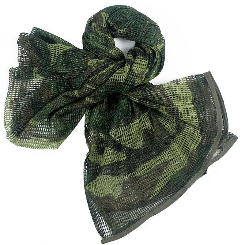 Woodland Refire gear, арабский военный тактический сетчатый шарф для мужчин, американские военные камуфляжные шарфы, маскирующая камуфляжная шаль, платок-накидка 190 см - Цвет: Woodland