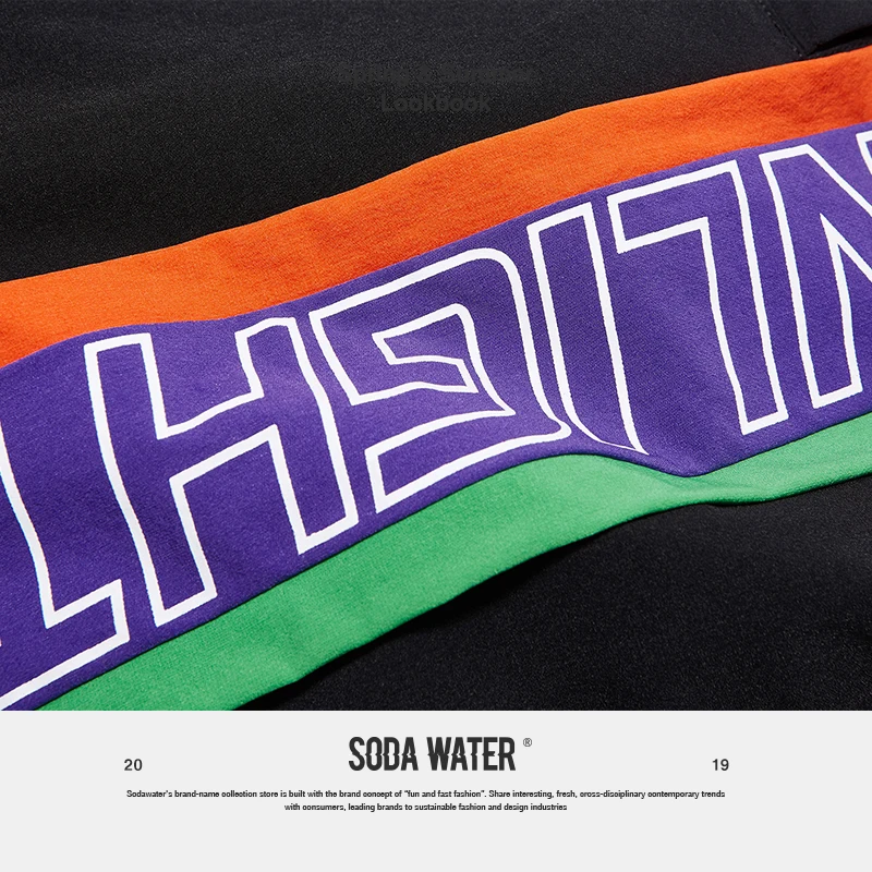 Мужские спортивные брюки sodawater черные повседневные тренировочные штаны с