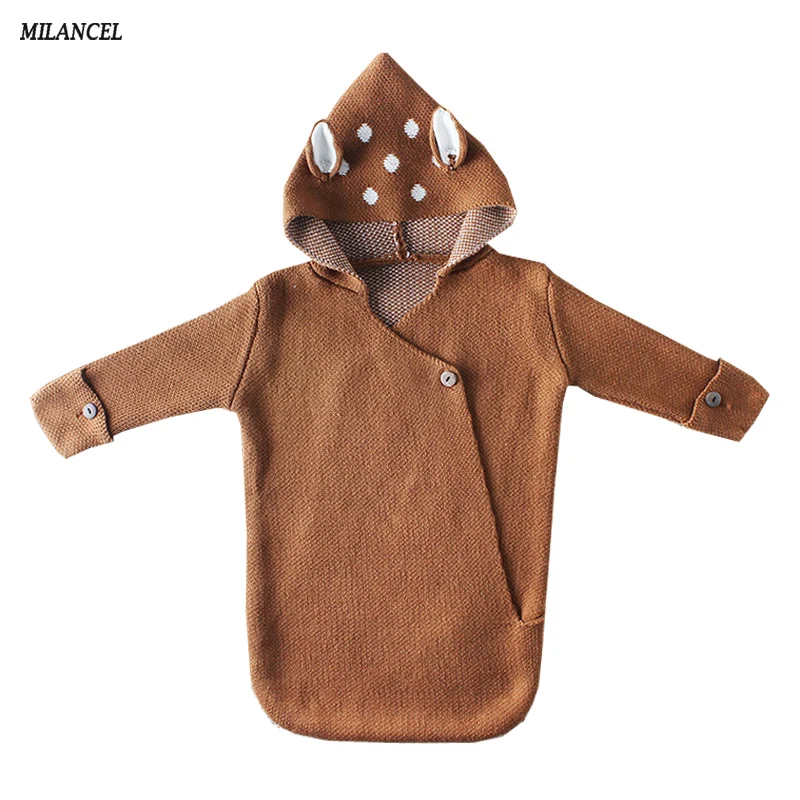 2018 Milancel вязать фотографии обертывания новорожденных Детское одеяло одеяла для