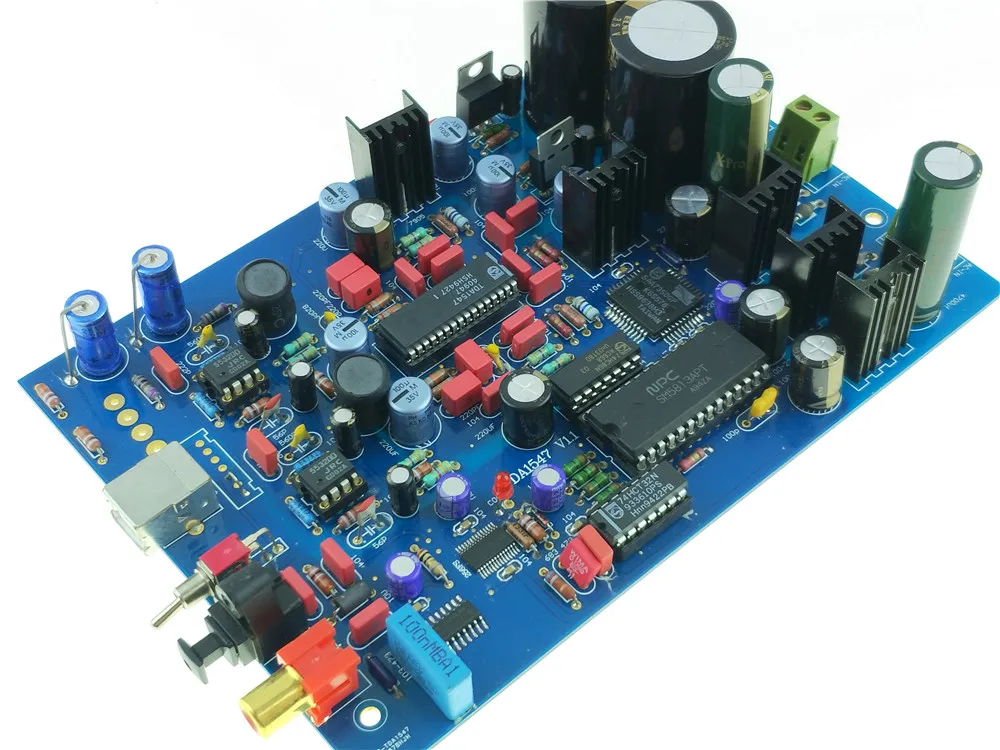 TDA1547 ЦАП собранная плата 16 бит 48 кГц для HIFI аудио декодер обновления TDA1541