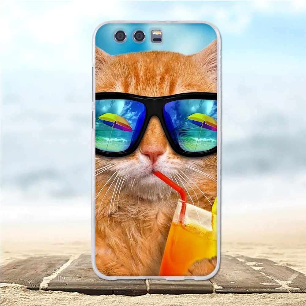 Для huawei Honor 9 чехол Мягкая силиконовая задняя накладка из ТПУ чехол для huawei Honor 9 чехол для телефона s 3D милая кошачья оболочка для Honor 9 Lite чехол-сумка - Цвет: 34