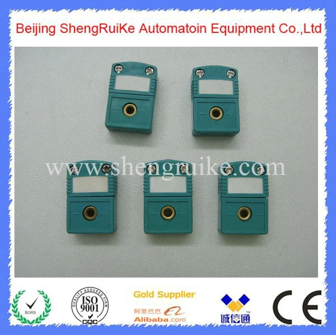 Мини-разъем термопары типа K OMEGA плоский штекер и гнездо зеленого цвета |