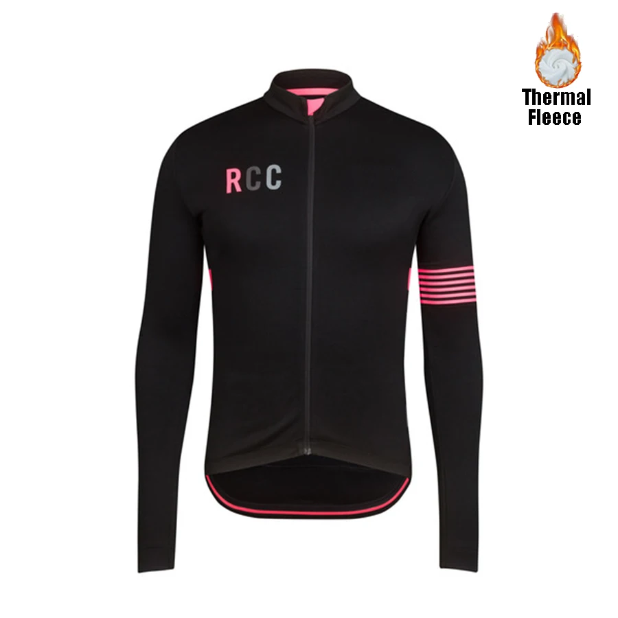 Rcc велосипедная куртка pro team Мужская Зимняя Теплая Флисовая одежда на заказ, комплект велосипедной одежды ropa ciclismo uniforme bib pant - Цвет: jacket