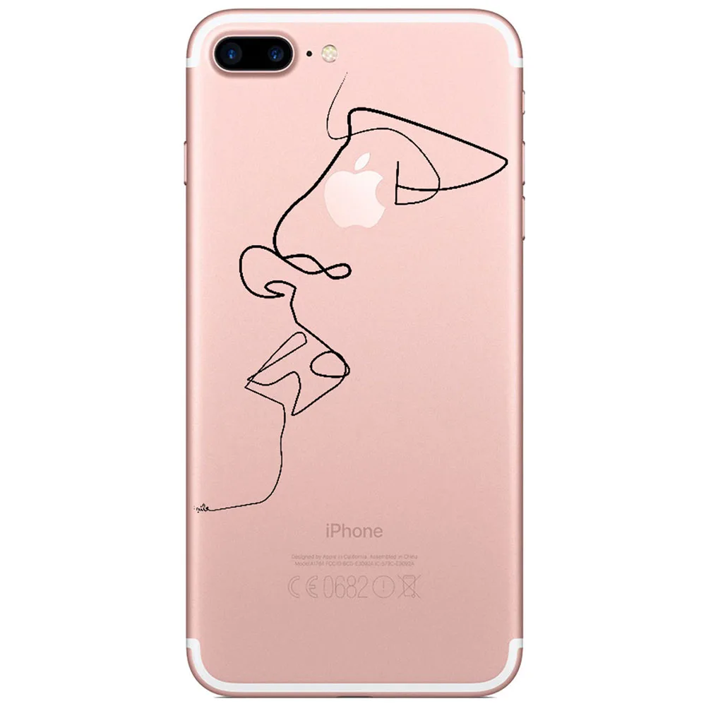 Милый Мультфильм Красивые Капа для iphone 6 6s плюс силиконовый чехол ТПУ X 7 8 крышка