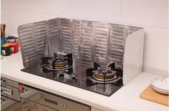 1 шт. Кухонные гаджеты экраны масляных брызг алюминиевая фольга плита газовая