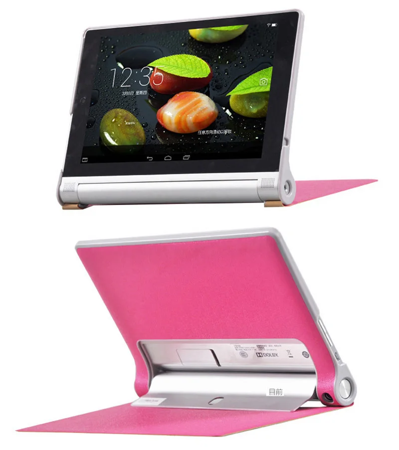 Чехол Slim Silk Flip Stand из ПК+ПУ кожи для планшета Lenovo Yoga Tablet 2-830F Tablet2 830 830F 830L + Плёнка и перо.