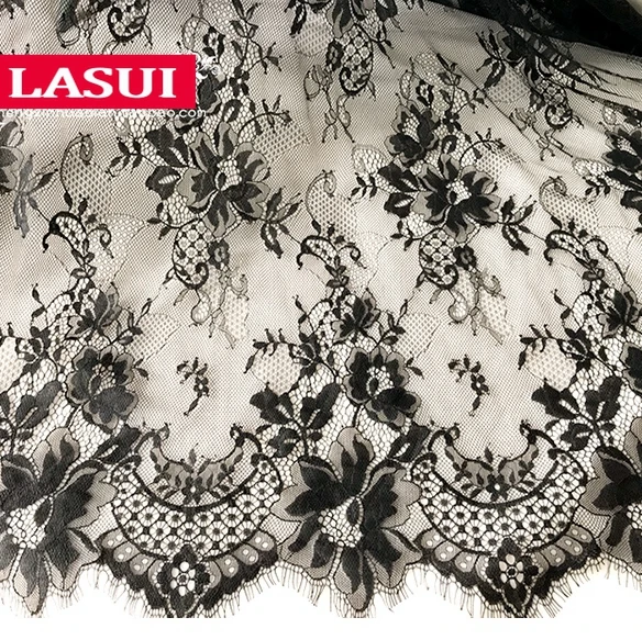 

LASUI C0304 сделай сам белый, черный сделай сам материал одежды свадебное платье вуаль свадебные украшения полые ресницы французская кружевная ...