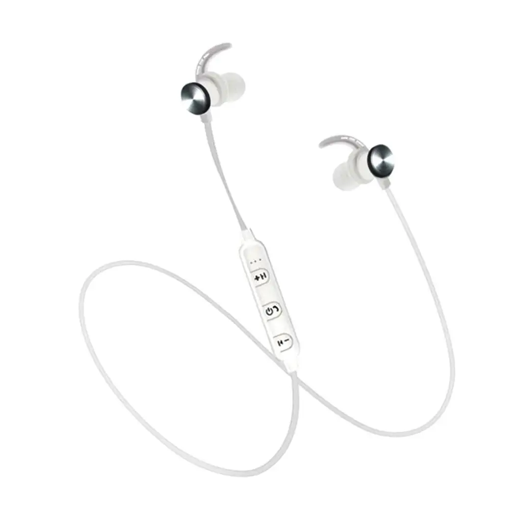 Bluetooth стерео наушники гарнитура беспроводная Магнитная 6H 150H 10m V5.0 черные белые 10H |