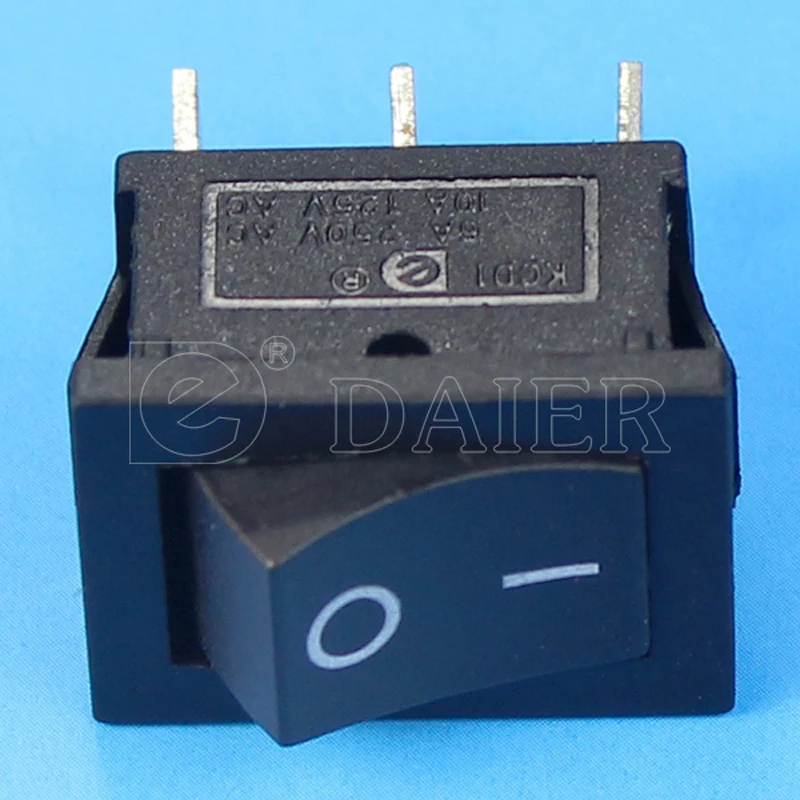 200 шт. Встроенный Электрический Пластиковый черный клавишный выключатель 3