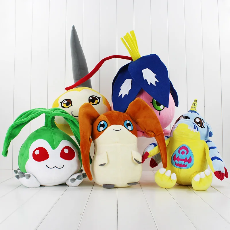 Kawaii Большой размер 30 50 см Digimon Tanemon Patamon Gabumon Tunomon Pyocomon плюшевая мягкая игрушка|plush