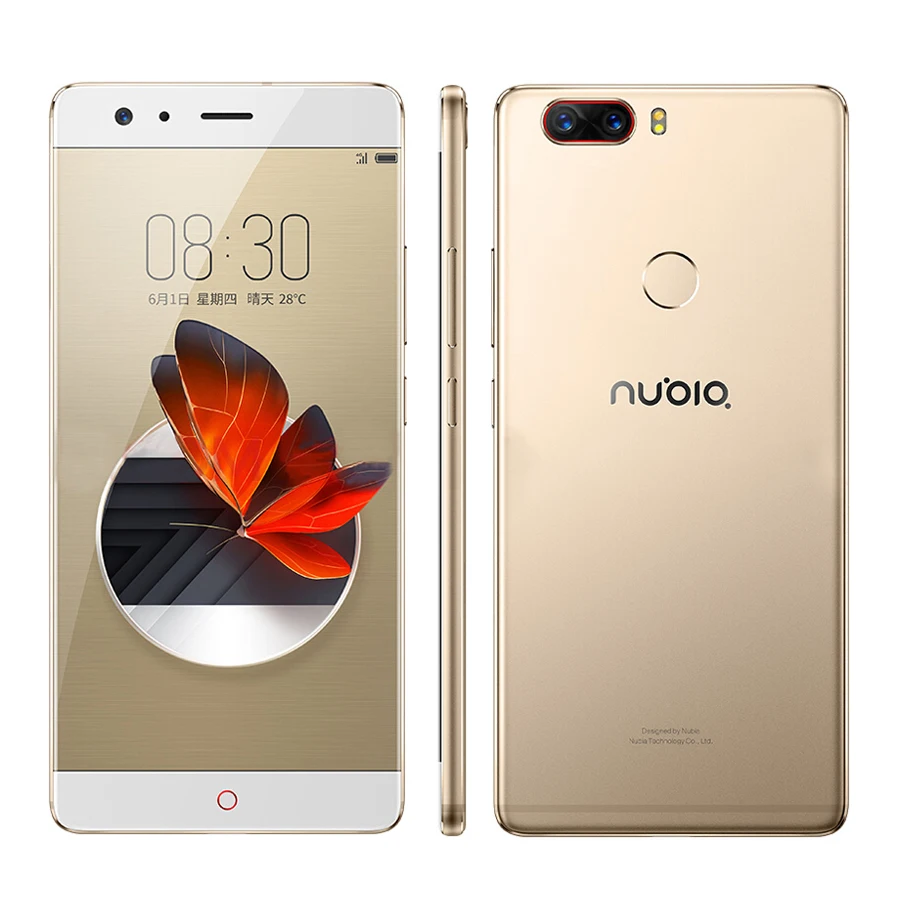 Оригинальный Нубия Z17 4G без полей 23MP двойной мобильный телефон с камерами 5 дюймов