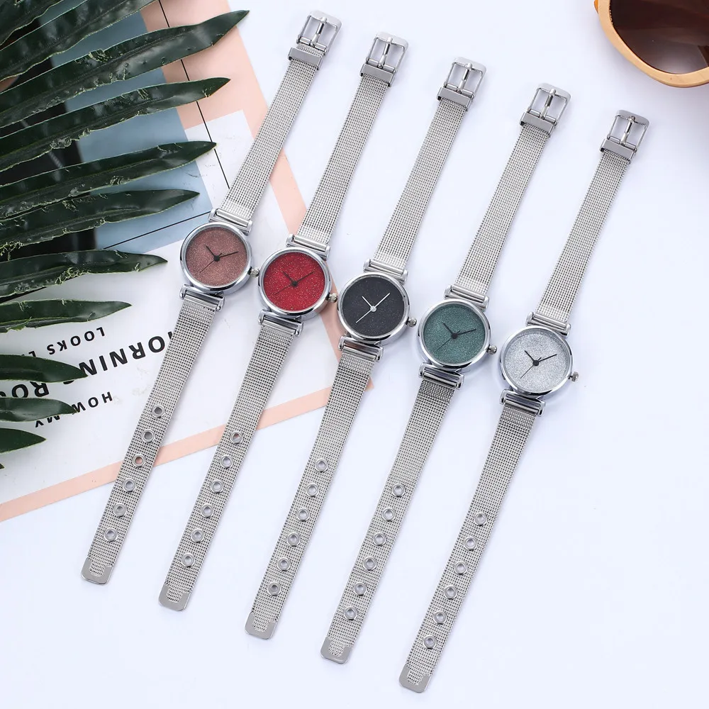 Женские кварцевые часы Vansvar повседневные аналоговые из нержавеющей стали с