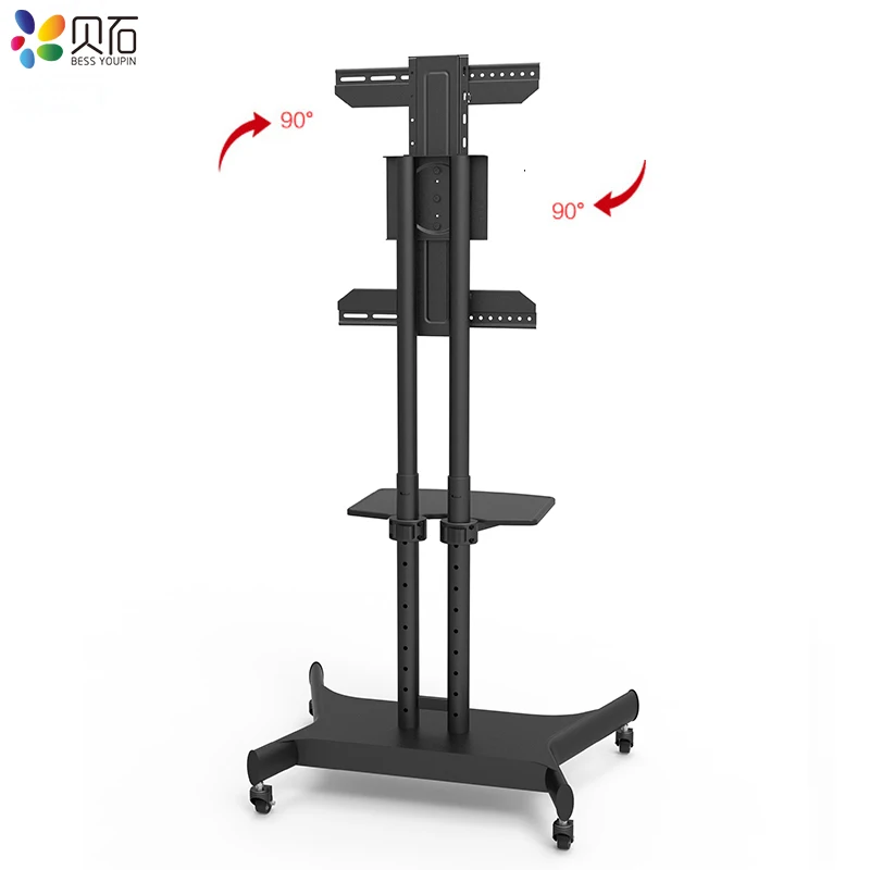 Тележка для мобильного ТВ напольная подставка телевизора домашняя тележка 32 65