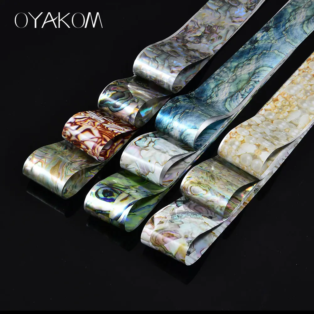 OYAKOM Nails Art переводная наклейка Блестки для ногтей Фольга Звездная бумага