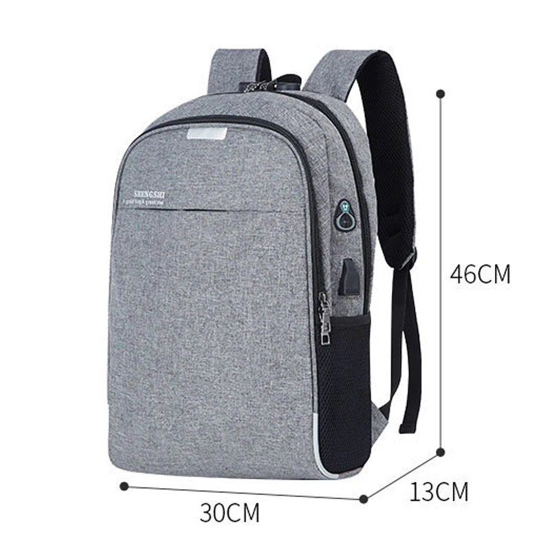 Светящийся рюкзак с USB зарядкой для мужчин и женщин дорожная Водонепроницаемая