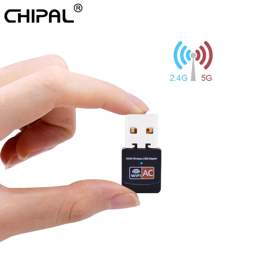 CHIPAL 600 Мбит/с 802.11AC беспроводная сетевая карта Внешний USB Wi-Fi адаптер 4dbi антенна LAN Wi-Fi приемник 2,4 г 5.ггц для Windows