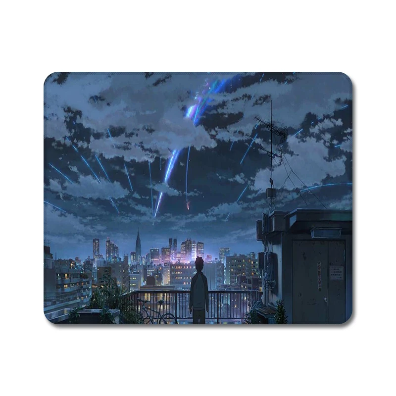 Makoto Shinkai ваше имя японский аниме природа резиновый коврик для мыши ноутбука