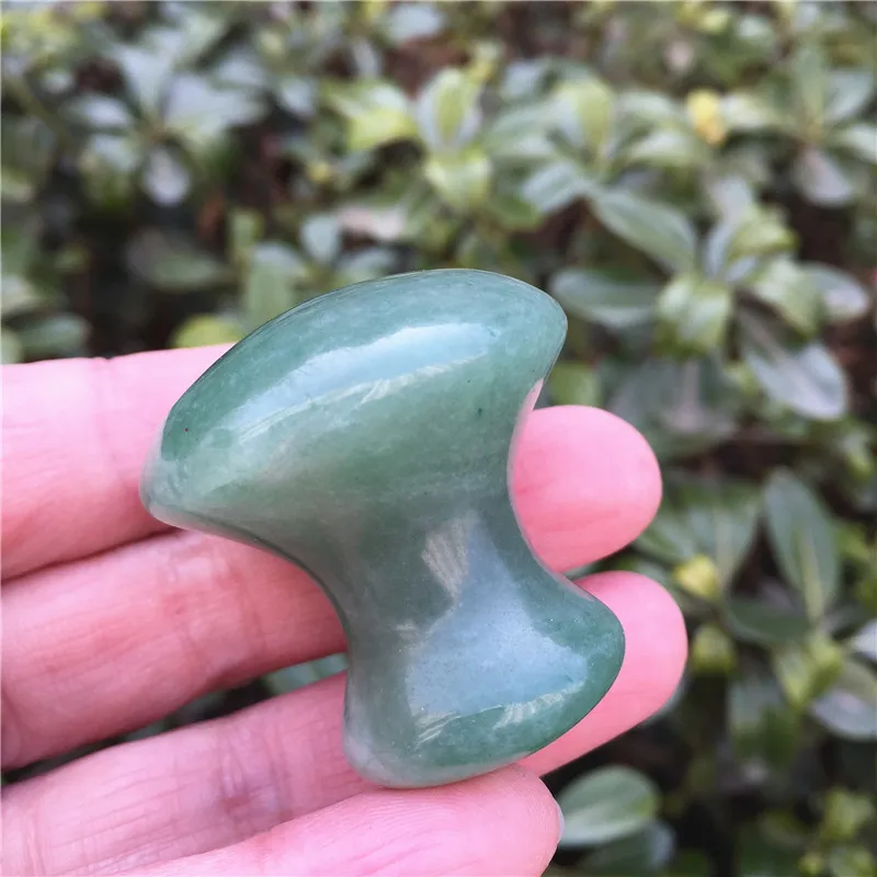40mm Natural Green Aventurine Crystal Mushroom Lovely Polished Quartz Mineral Healing Massage Relaxation Stone | Дом и сад