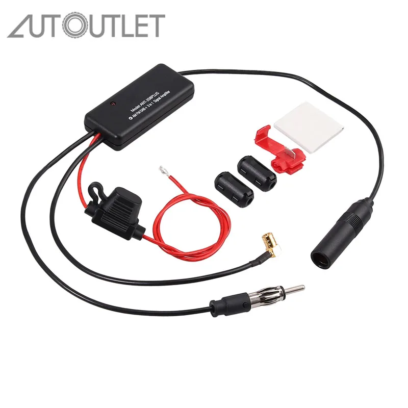 AUTOUTLET 3 в 1 DAB + AM FM автомобильная антенна сплиттер радиосигнал усилитель сигнала
