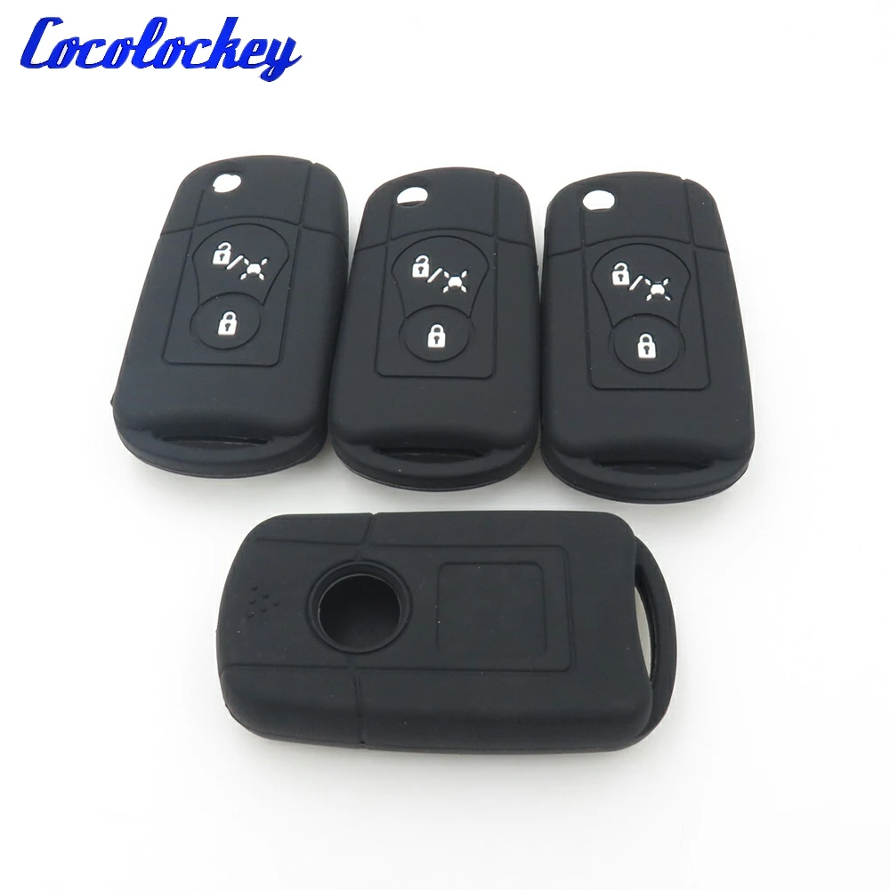 Cocolockey силиконовый резиновый чехол для автомобильного ключа Fob Ssangyong Actyon / Rexton W Kyron