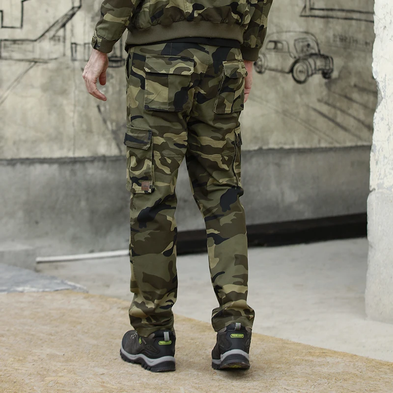 

Free Army Pants Men Streetwear New Hip Hop Contracted Men Clothes 2018 Military Green Camouflage Pocket Cargo Track Pants 2018
