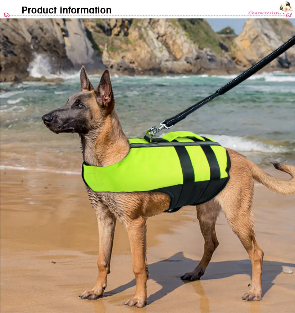 RFWCAK Pet летняя куртка для собаки светоотражающие жилеты безопасности Pet Gasbag Спасательная куртка надувной складной купальный костюм Купальники Одежда для собак