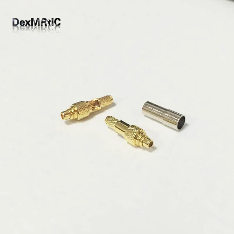1 шт. Новый MMCX штекер RF коаксиальный соединитель обжим для кабеля RG316 RG174 LMR100