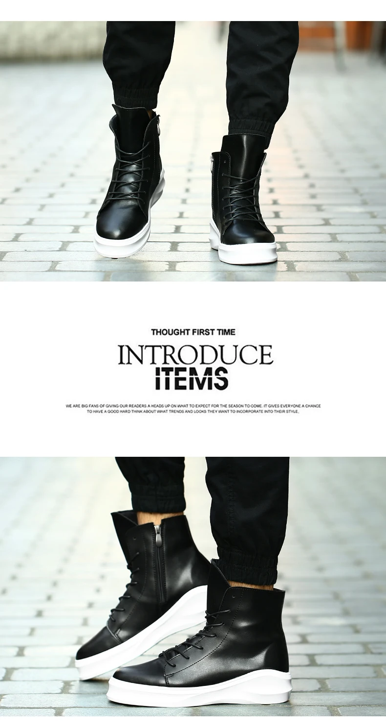 Модные весенние мужские Ботинки martin в стиле хип-хоп; модельные туфли на шнуровке; Танцевальная обувь; высокие кроссовки на платформе; военные ботинки