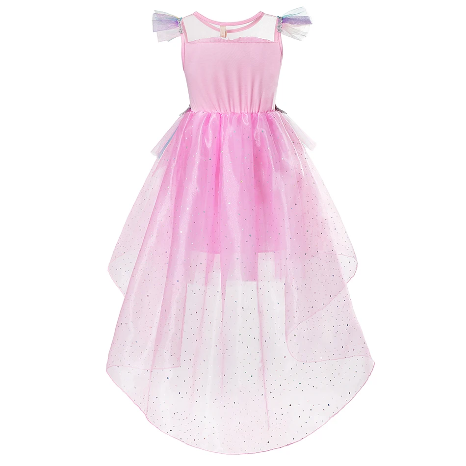 

Unicorn Girls Dress Kids Unicorn Birthday Costume Rainbow Princess Theme Party Fancy Dress Cute Wedding Flower Girl Frocks