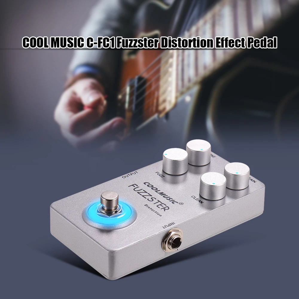 COOLMUSIC C FC1 Fuzzster педаль для гитарных эффектов басов электрогитар корпус из