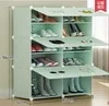Бургундия DIY простой шкаф для обуви многоцветная сборка экономичная Пылезащитная домашняя обувь шкаф многослойный шкаф - Цвет: Бургундия