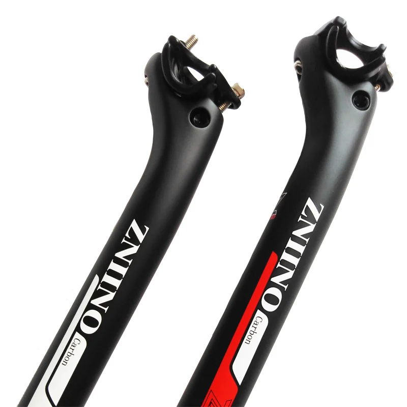 2020 New ZNIINO 20mm Carbon offset Seatpost 27.2/30.8/31.6*400mm black Bike Cycling Parts MTB/Road seat post 6colors | Спорт и